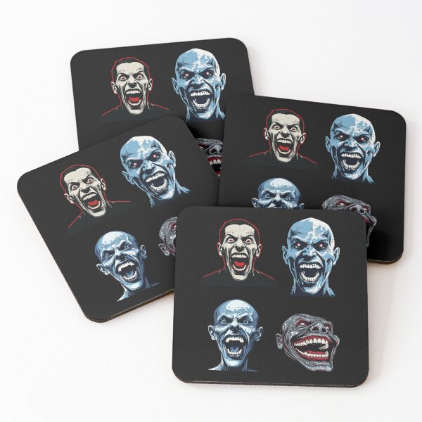 Item preview, Halloween Demon Crazy Face Heads Smiling Grinning HorrorFaces designed and sold by TheTrendsDesk.