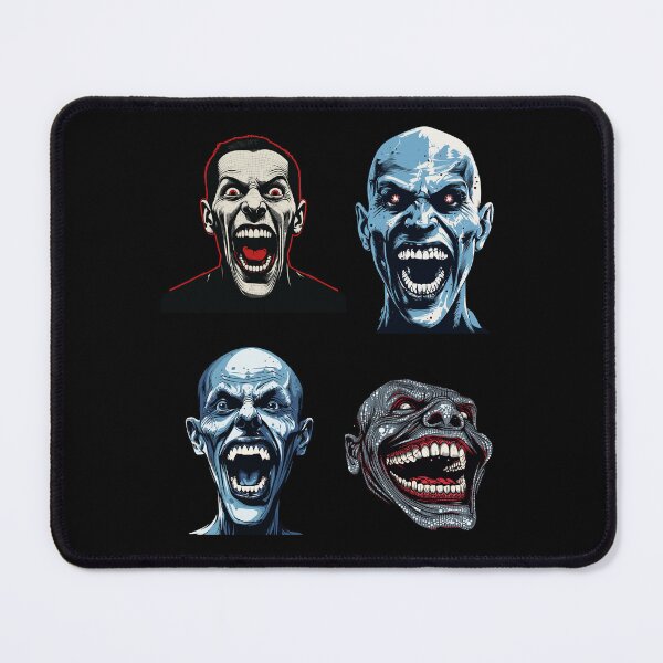 Item preview, Halloween Demon Crazy Face Heads Smiling Grinning HorrorFaces designed and sold by TheTrendsDesk.