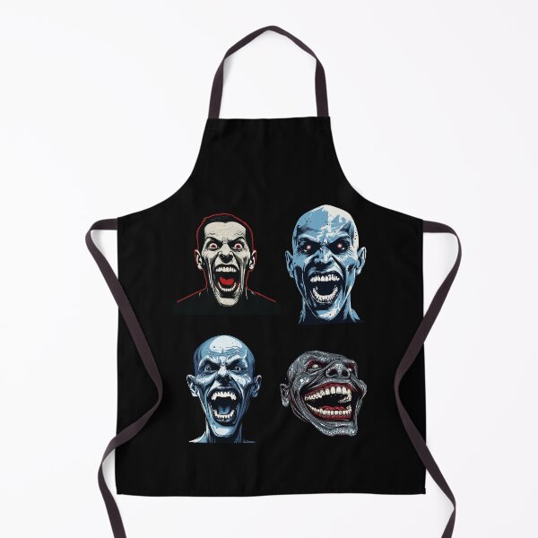 Item preview, Halloween Demon Crazy Face Heads Smiling Grinning HorrorFaces designed and sold by TheTrendsDesk.