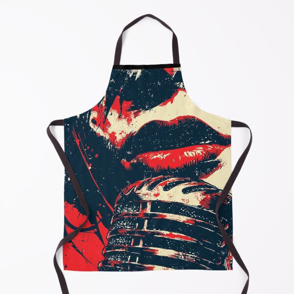 Item preview, Vintage Abstract Music Poster – Singer Lips & Micophone Colorful Grunge Red designed and sold by Coder-T.