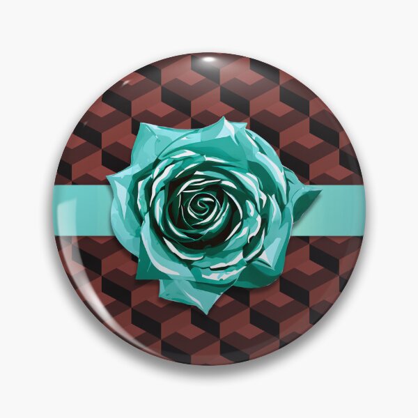 Item preview, Modern Retro Red Blue Geometric Rose Choker designed and sold by TackyTime.