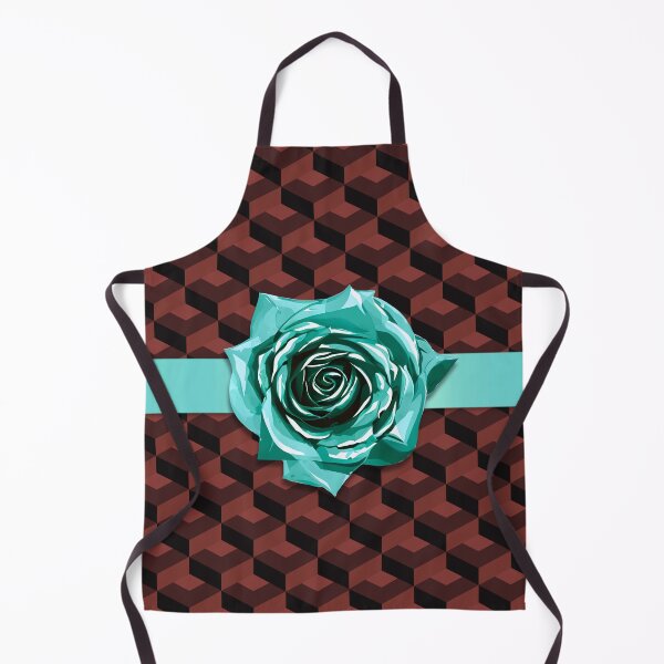 Item preview, Modern Retro Red Blue Geometric Rose Choker designed and sold by TackyTime.