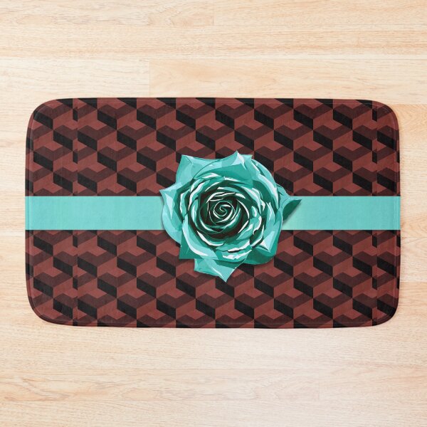 Item preview, Modern Retro Red Blue Geometric Rose Choker designed and sold by TackyTime.