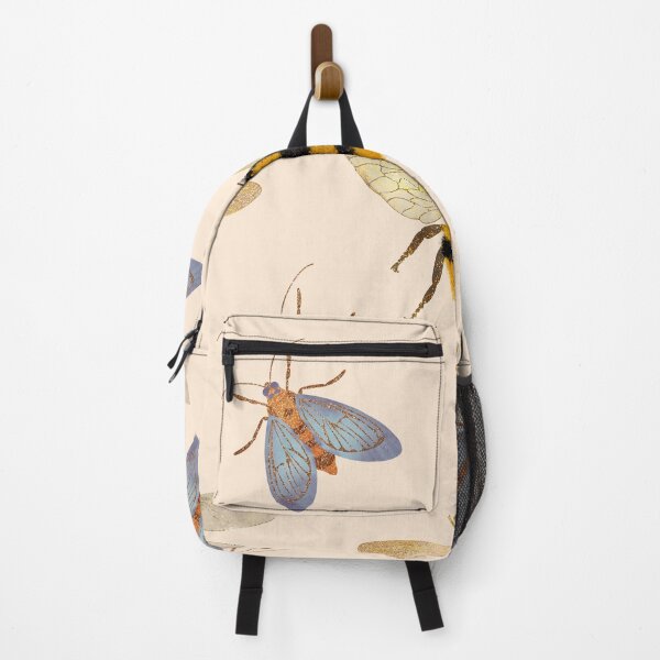 Item preview, Seamless watercolor pattern with insects (bees, dragonflies, bumblebees) designed and sold by Grin Katalina Floral Patterns & Cozy Art.