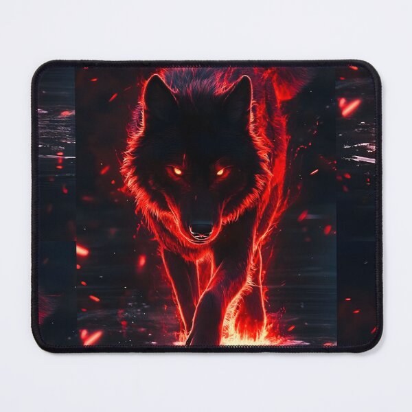 Item preview, Flaming wolf designed and sold by Joshuasanga76a.