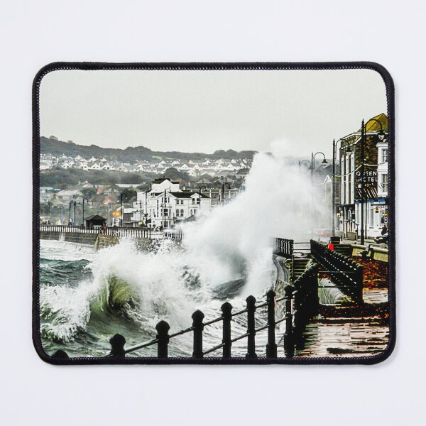 Item preview, Penzance, Cornwall, Stormy Seas On The Promenade designed and sold by Paul Thompson Photography.