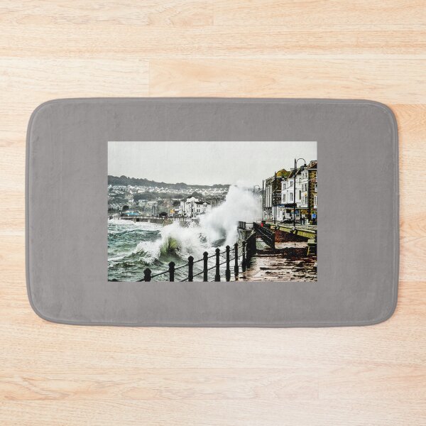 Item preview, Penzance, Cornwall, Stormy Seas On The Promenade  designed and sold by Paul Thompson Photography.