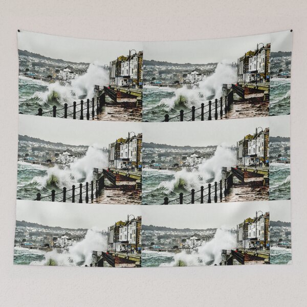 Item preview, Penzance, Cornwall, Stormy Seas On The Promenade  designed and sold by Paul Thompson Photography.