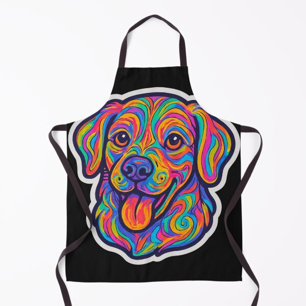 Item preview, Rainbow Swirl Dog Sticker in Psychedelic Style designed and sold by Pororo23.