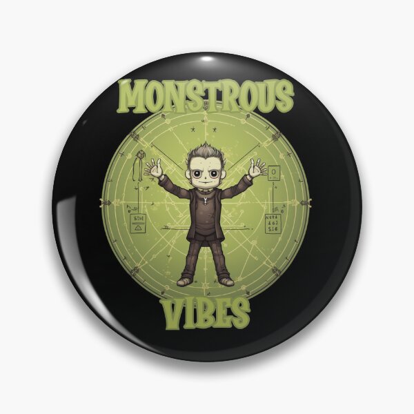 Item preview, Monstrous Vibes, Franken monster Cute Horror for Halloween designed and sold by TheTrendsDesk.