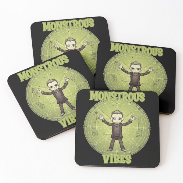 Item preview, Monstrous Vibes, Franken monster Cute Horror for Halloween designed and sold by TheTrendsDesk.