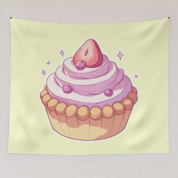 Item preview, Anime Cake – Colorful Kawaii Dessert | Cute Manga Style Food designed and sold by Sugar Wisdom .
