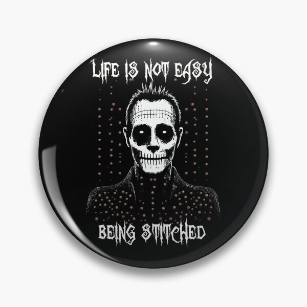Item preview, Life Is Not Easy Being Stitched, Franken Monster Horror for Halloween designed and sold by TheTrendsDesk.