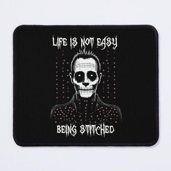 Item preview, Life Is Not Easy Being Stitched, Franken Monster Horror for Halloween designed and sold by TheTrendsDesk.
