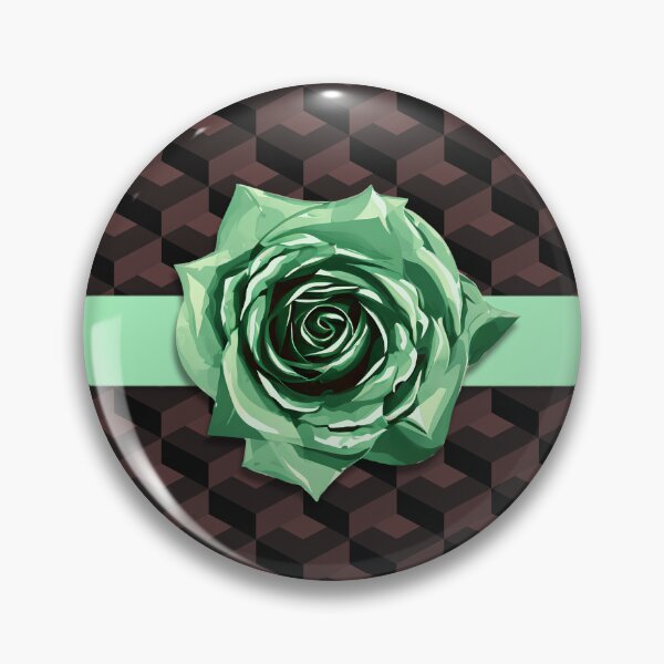 Item preview, Modern Retro Purple Green Geometric Rose Choker designed and sold by TackyTime.