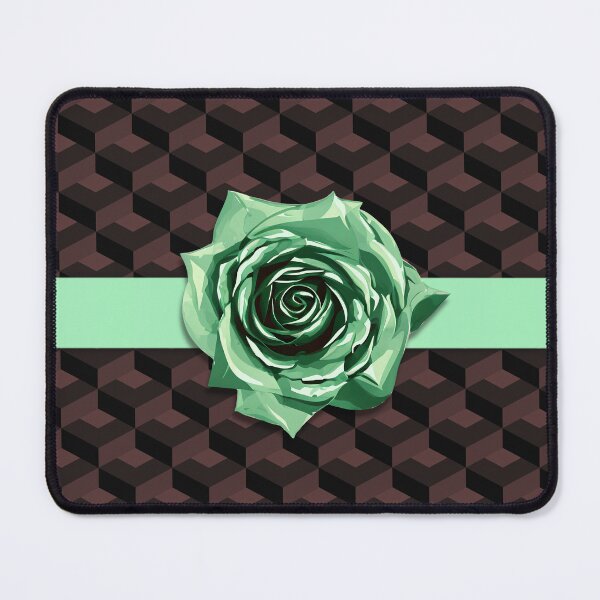 Item preview, Modern Retro Purple Green Geometric Rose Choker designed and sold by TackyTime.