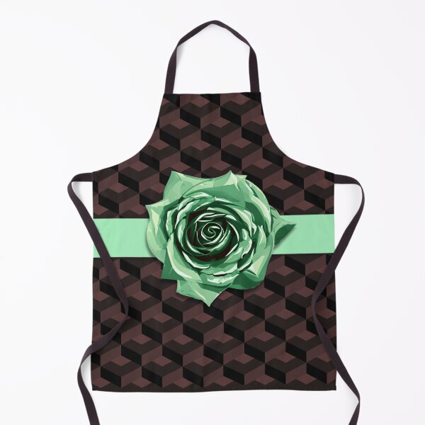 Item preview, Modern Retro Purple Green Geometric Rose Choker designed and sold by TackyTime.