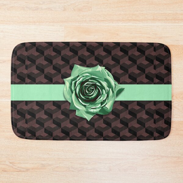 Item preview, Modern Retro Purple Green Geometric Rose Choker designed and sold by TackyTime.