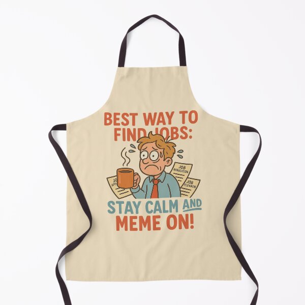 Item preview, Best Way to Find Jobs – Stay Calm and Meme On! designed and sold by Bratak.