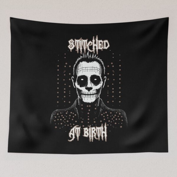 Item preview, Stitched At Birth Franken monster for Halloween Horror Fans designed and sold by TheTrendsDesk.