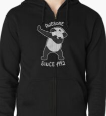 Dabbing Panda Awesome Since 1992 - Funny 26th Birthday Shirt Gift Zipped Hoodie