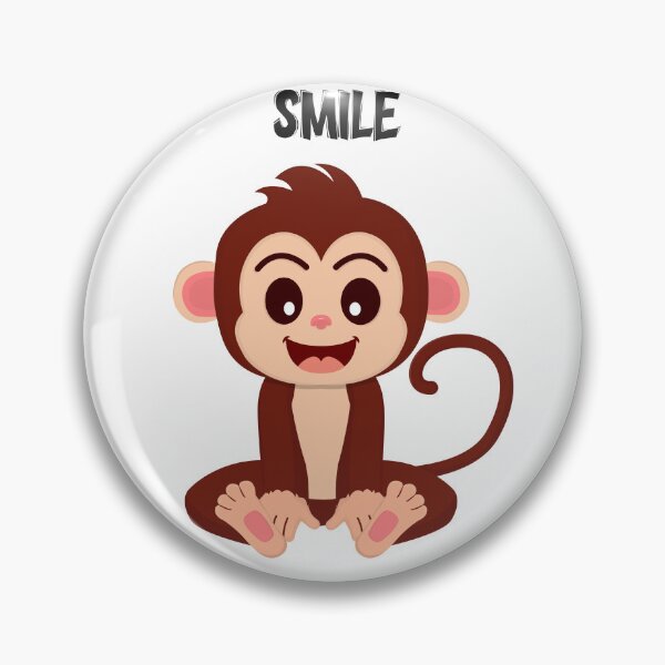Item preview, Cute Smiling Monkey Cartoon-Smile Positive Vibes Design designed and sold by Stalyalya.