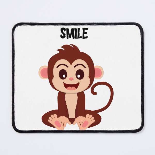 Item preview, Cute Smiling Monkey Cartoon-Smile Positive Vibes Design designed and sold by Stalyalya.