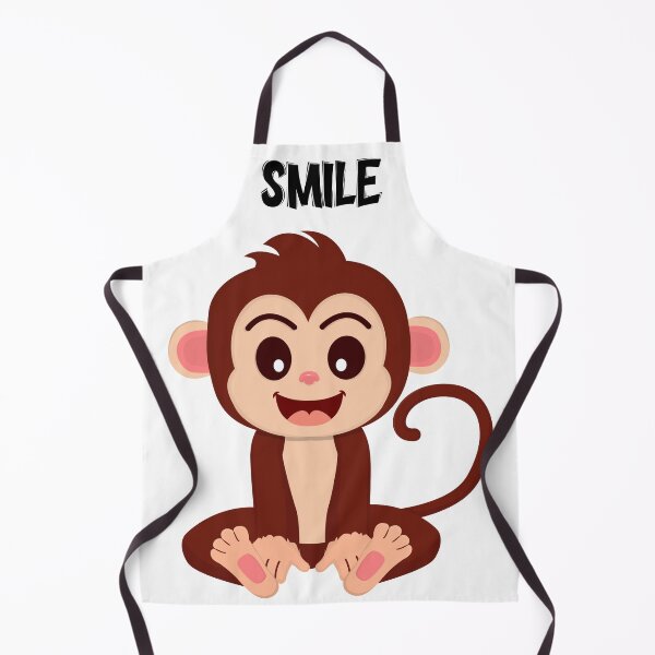 Item preview, Cute Smiling Monkey Cartoon-Smile Positive Vibes Design designed and sold by Stalyalya.