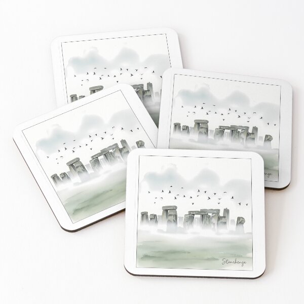 Item preview, Whispers of Stonehenge: An Atmospheric Misty Morning designed and sold by Digital Dreams Arts.