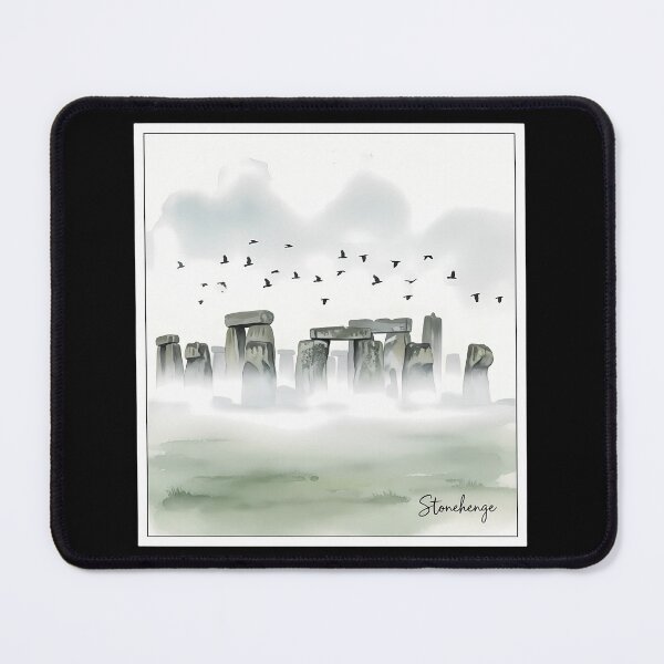 Item preview, Whispers of Stonehenge: An Atmospheric Misty Morning designed and sold by Digital Dreams Arts.