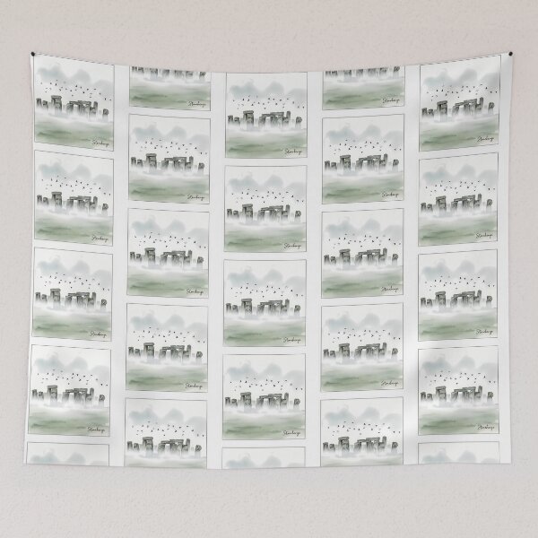 Item preview, Whispers of Stonehenge: An Atmospheric Misty Morning designed and sold by Digital Dreams Arts.