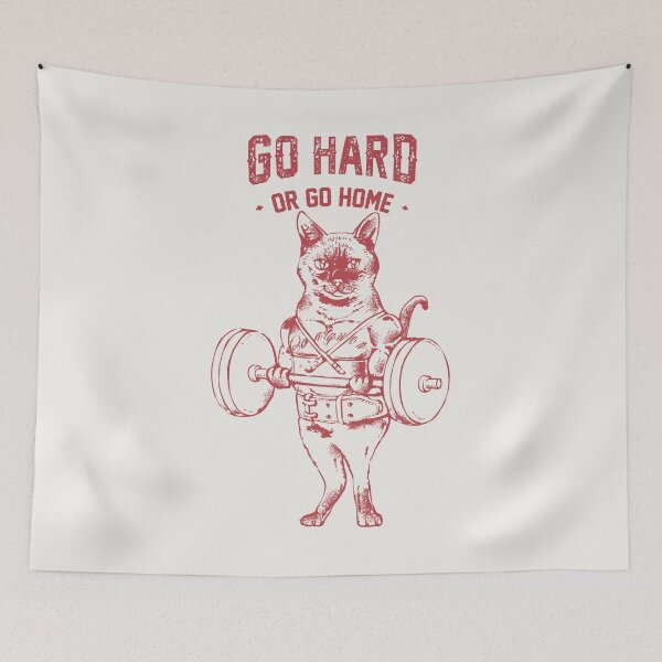 Item preview,  Go Hard or Go Home Siamese Cat designed and sold by Huebucket.
