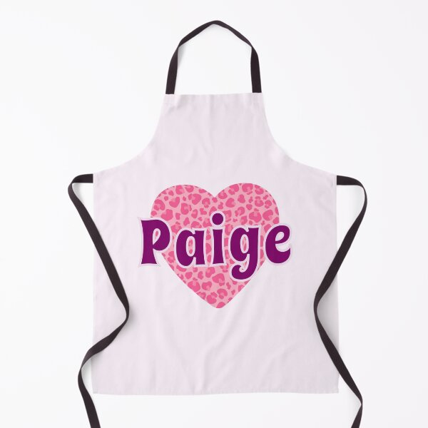 Item preview, Paige Name Pink Leopard Heart designed and sold by Jeallan Designs.