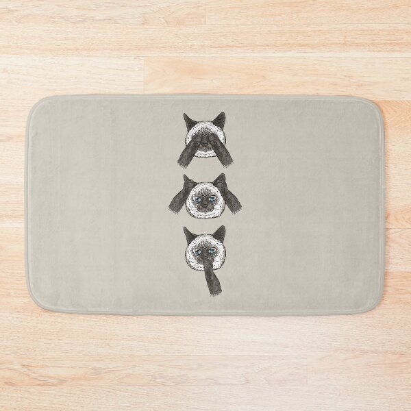 Item preview, No Evil Siamese Cat designed and sold by Huebucket.