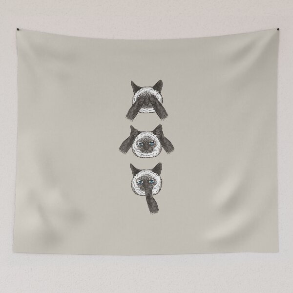 Item preview, No Evil Siamese Cat designed and sold by Huebucket.