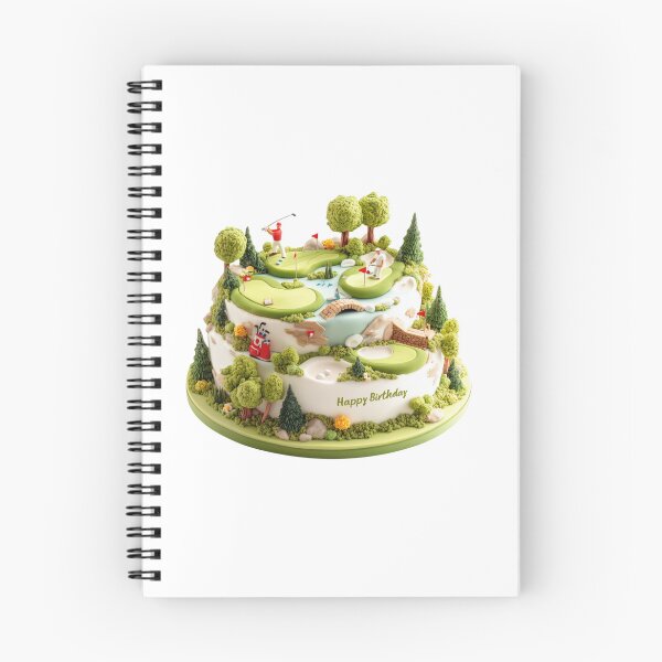 Item preview, Golf themed birthday cake with lush green fairways designed and sold by DadGenX.