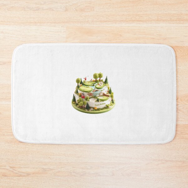 Item preview, Golf themed birthday cake with lush green fairways designed and sold by DadGenX.