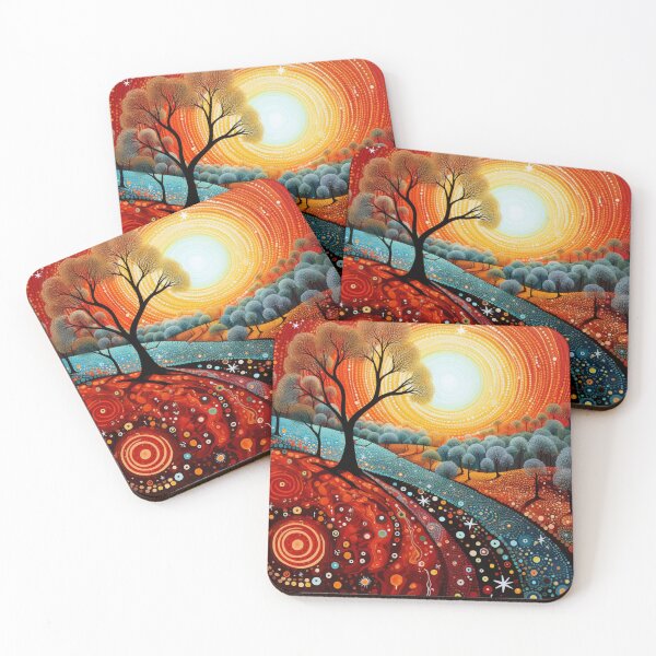 Item preview, Aboriginal Inspired Dot Art - In The Lava World Garden designed and sold by GrinGalore.