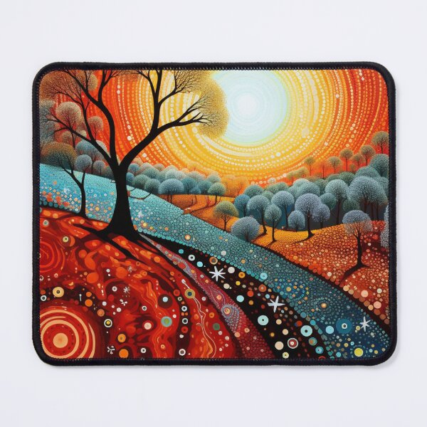 Item preview, Aboriginal Inspired Dot Art - In The Lava World Garden designed and sold by GrinGalore.