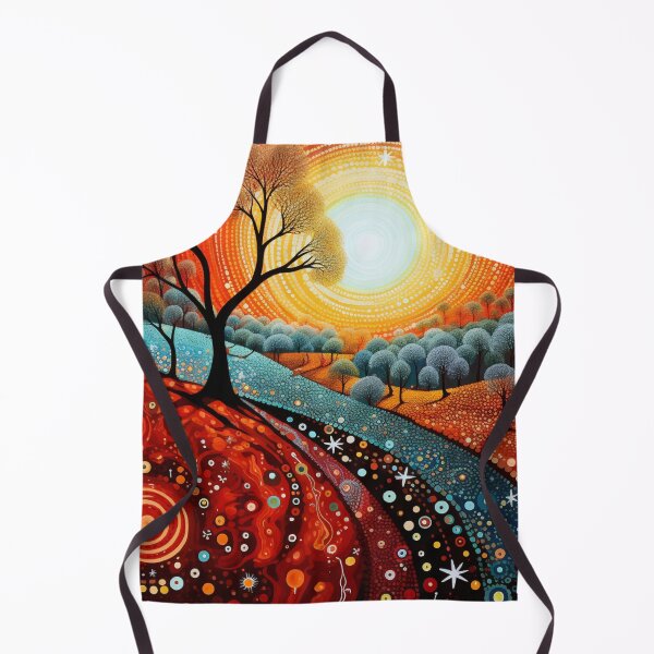Item preview, Aboriginal Inspired Dot Art - In The Lava World Garden designed and sold by GrinGalore.