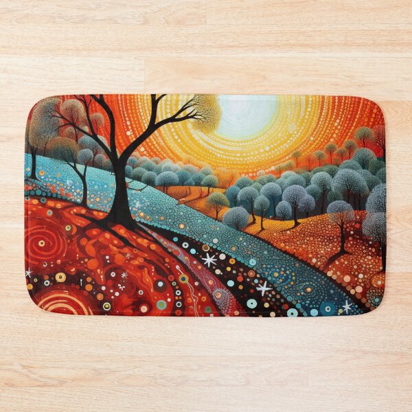Item preview, Aboriginal Inspired Dot Art - In The Lava World Garden designed and sold by GrinGalore.