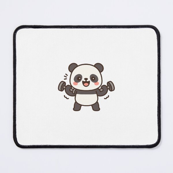 Item preview, Panda Muscu Kawaii – Cute Gym Panda designed and sold by Meow-WoofDesign.