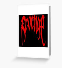 XXXTENTACION Revenge Kill Hoodie Greeting Card