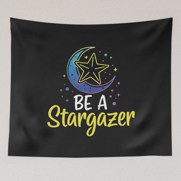 Item preview, Be a Stargazer Cute Moon and Star Quote designed and sold by Owcomm.
