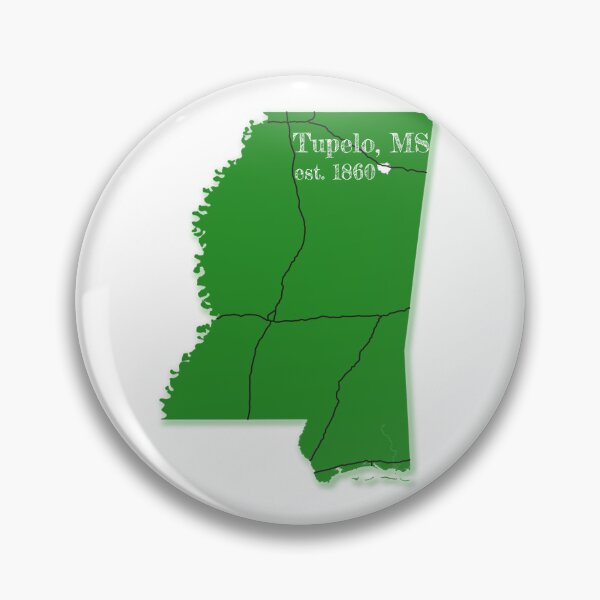 Item preview, Tupelo, MS [Green] designed and sold by PhilbonianDezin.
