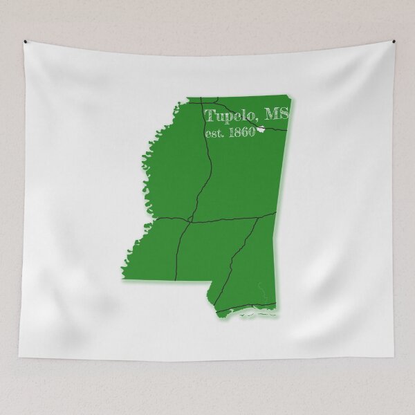 Item preview, Tupelo, MS [Green] designed and sold by PhilbonianDezin.