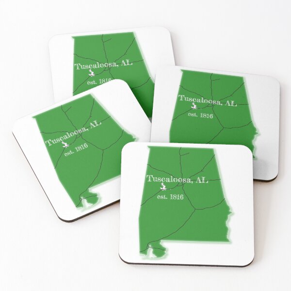 Item preview, Tuscaloosa, AL [Green] designed and sold by PhilbonianDezin.
