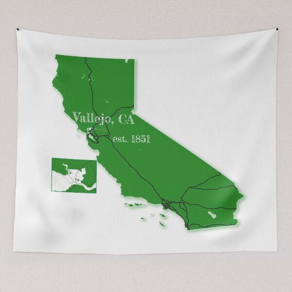 Item preview, Vallejo, CA [Green] designed and sold by PhilbonianDezin.