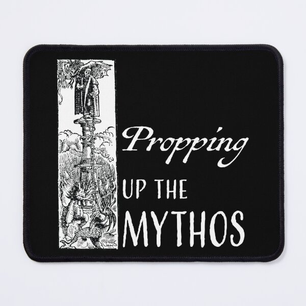 Item preview, Propping Up the Mythos Hazred Pedestal (white text) designed and sold by PropUpTheMythos.