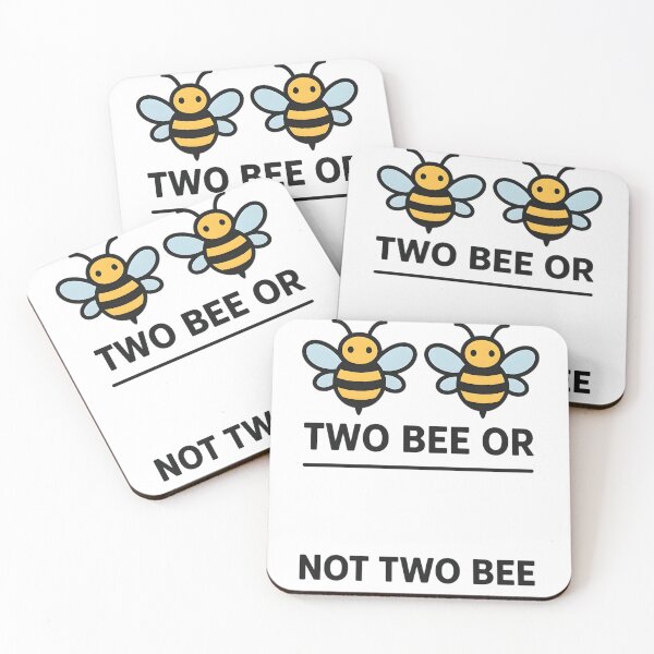 Item preview, Two bee or not two bee. Humorous Bee Pun T-Shirt Design designed and sold by SpringbokCreate.